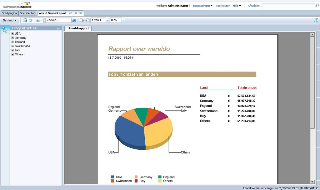 Objecten weergeven 4.2.1.1 Webviewer U hebt toegang tot de webviewer met uw browser, zonder dat u een invoegtoepassing moet installeren.