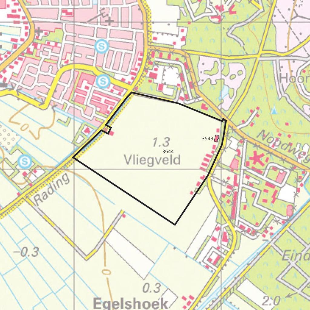 luchthaven Hilversum bijlage A Het terrein, als aangegeven op de bij de beschikking van 17 maart 1961 behorende kaart schaal 1 : 10.