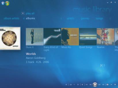 Muziek gebruiken met Windows Media Center U kunt digitale muziekbestanden kopiëren en een muziekbibliotheek organiseren door een muziekbibliotheek te gebruiken in Windows Media Center of door het