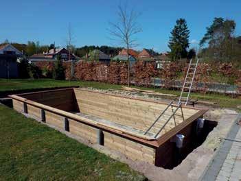 Er zijn 3 mogelijke manieren om een houten zwembad van Gardipool te