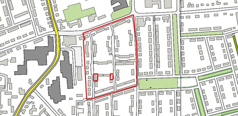 3 Omschrijving plangebied Het plangebied betreft de wijk Patrimonium in Wageningen (Gelderland). In Figuur 1 is de begrenzing van het plangebied weergegeven.