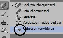 Rode ogen corrigeren Rode ogen verwijderen Opdracht 8
