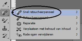 Vlekjes, Puistjes wegwerken Snel Retoucheerpenseel Opdracht 4.
