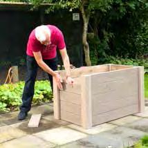 Stel zelf uw schutting samen met blokhutplanken 200 cm, vierkantpalen en onze nieuwe