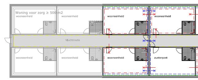 Voor de verbouwing gelden de verbouw-eisen Beoordeling brandveiligheid Bestaande BC n: maximaal 2000 m 2. Voldoet.