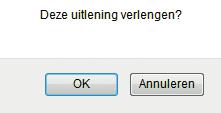 VERLENGEN Hier krijg je een overzicht van je uitleningen met de datum waarop je de materialen moet inleveren in je bibliotheek.