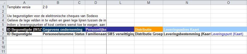 1.1. GEBRUIK MAKEN VAN EEN LEEG EXCEL-BESTAND Indien u kiest voor een leeg Excel-bestand, klik op de link Lege Excel-file. U krijgt een leeg Excel-bestand te zien.