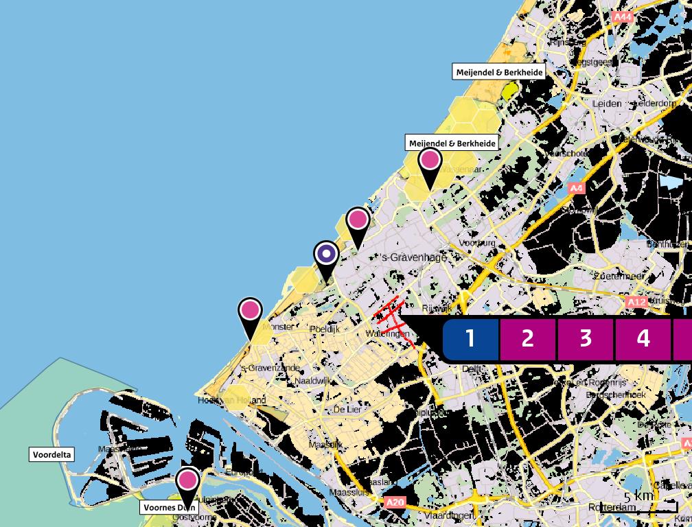 Depositie natuurgebieden Hoogste projectbijdrage (Solleveld & Kapittelduinen) Hoogste