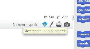 icoontje na Nieuwe sprite: om een