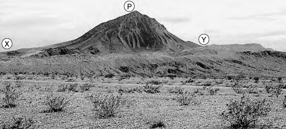 Opgave 7 Geologie en klimaat in Nevada (VS) bron 13 Foto van een gebied 30 km