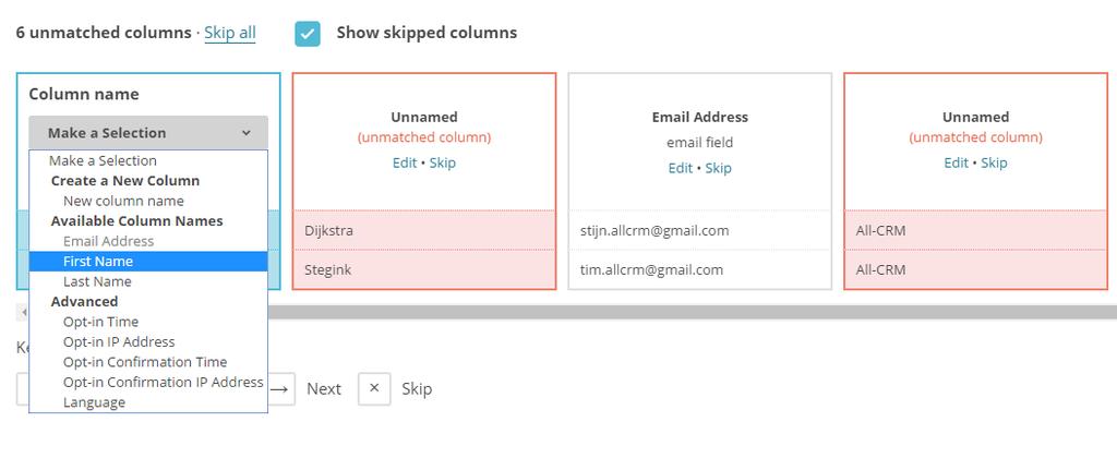 5.5 Kies Copy/Paste from file en klik dan op Next 5.