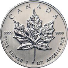 zilveren munten Zilveren munten hebben vrijwel zonder uitzondering een zuiverheid van 99,9%.