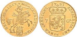 40 74 75 UTRECHT, Provincie 1571-1795 Gouden munten 74 Rijder 1619,