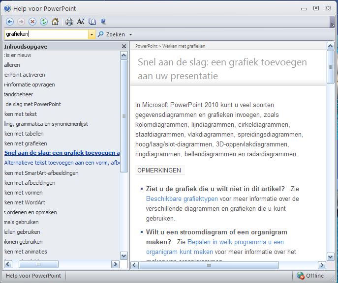 19. Help Als je niet weet hoe iets moet kun je bij de Help van PowerPoint opzoeken hoe je het moet doen. PowerPoint heeft een goede helpfunctie.