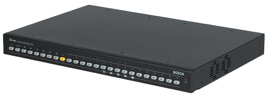 Video Divar harddiskrecorder Divar harddiskrecorder www.boschsecrity.