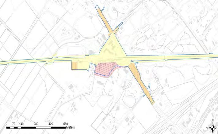 De Hoofdstraat ten noorden van het noordelijke stationsplein is naar verwachting niet, of minder diep, verstoord.