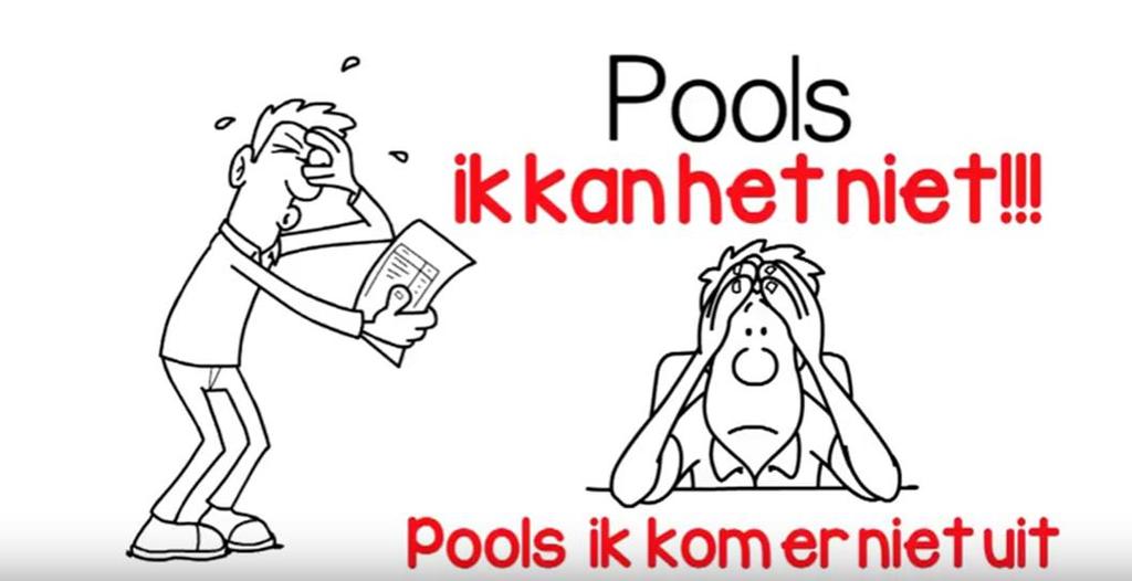 Hoe voorkom je het gevoel: Pools.. ik kan het niet!!! Pools.ik kom er niet uit.