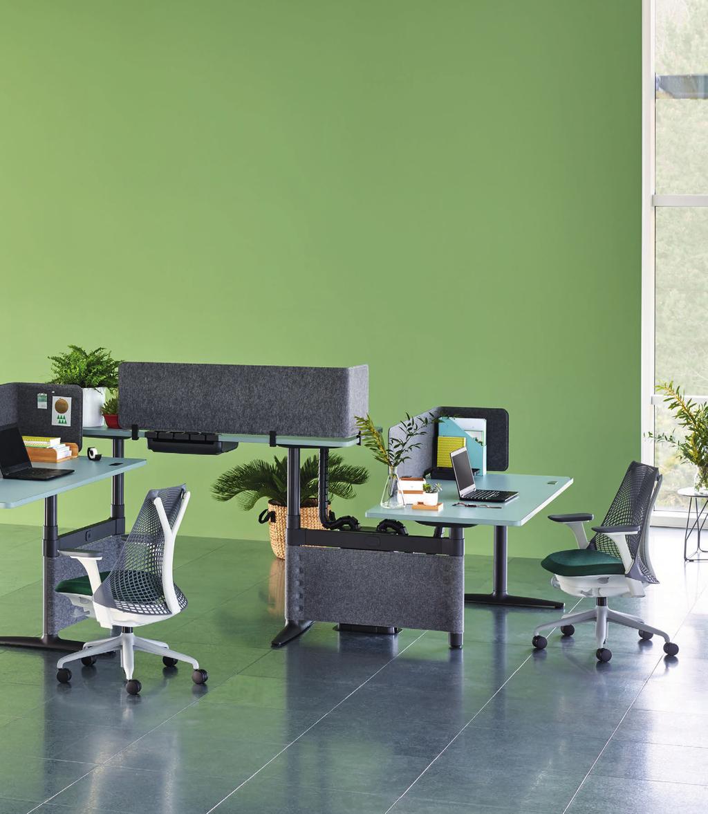 Met zijn vloeiende rondingen heeft Atlas Office Landscape een organische vormgeving die soepel in uw kantoorruimte past.