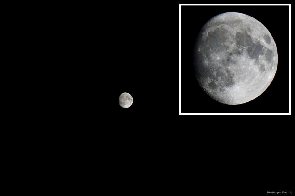Laatst bewerkt: 6-jun-17 74 Foto 4/2: De Maan op 4 mei 2012. Opname uit de hand (!