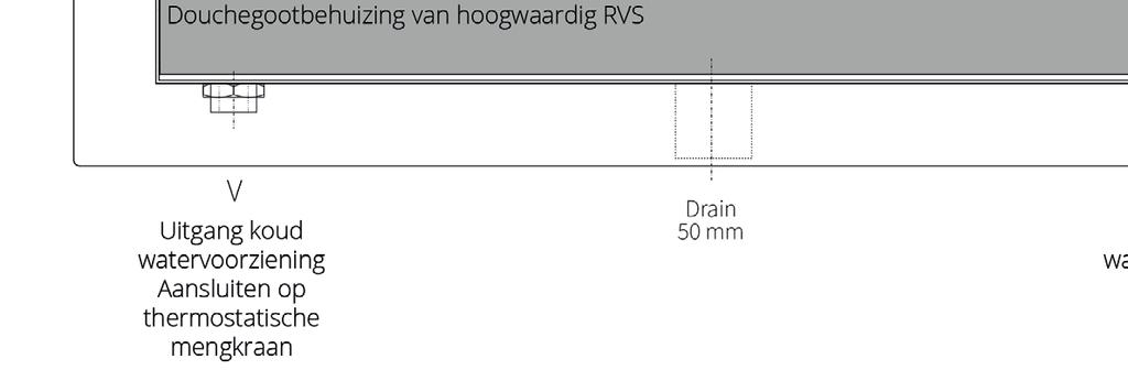 3P dimensionele tekening 1:5 Model: DGTW73-AK84-3P-TW (met muurflens) Ook leverbaar als vrijstaande opstelling