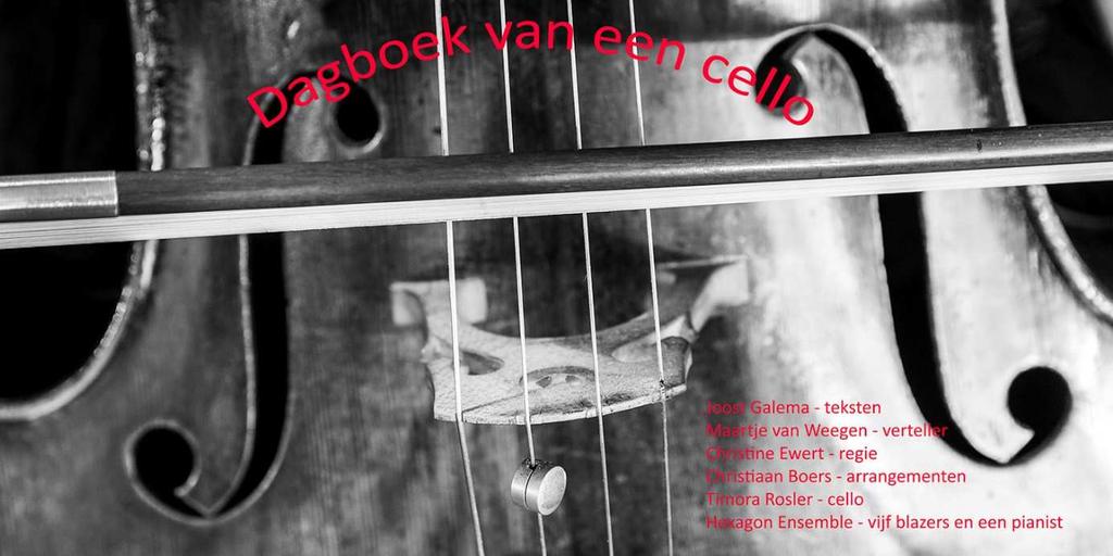 Programma 2 - Dagboek van een cello Dagboek van een cello is het familieprogramma van het Hexagon Ensemble en beschrijft de reis van een cello door de tijd en door Europa.