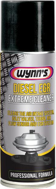 DIESEL EGR EXTREME CLEANER - 1 Eigenschappen Professioneel gamma DIESEL EGR EXTREME CLEANER Luchtaanzuiging-, Inlaatkleppen-, Luchtstroomsensor-, EGR- en Turboreiniger in aerosol Wynn s Diesel EGR 3