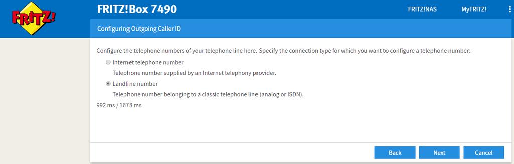 In het volgende scherm hebben we de keuze uit IP-based line of Landline and Internet connection. We kiezen hier voor Landline and Internet connection en klikken op Next.