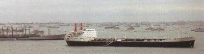De Otina had de brug op het achterschip. 1962-1967 Otina Shell Tankers Ltd. U.K.