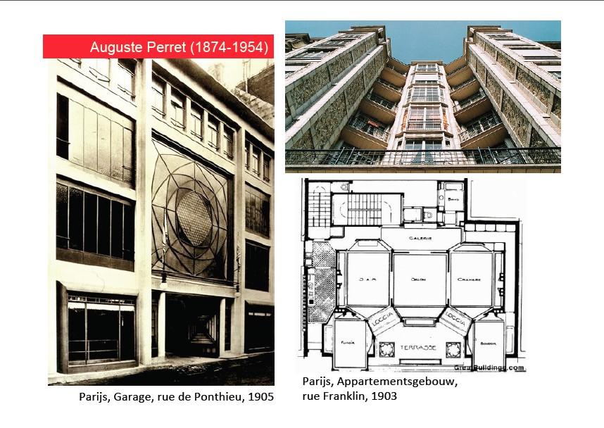 Goedkoper dus. Auguste Perret was actief in Parijs. Hij heeft een appartementsgebouw ontworpen en daar ziet men duidelijk wat draagt en wat niet.