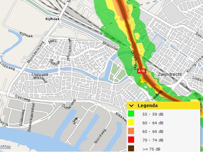 zones over het algemeen geen geluidsniveaus voorkomen die hoger zijn dan de voorkeurswaarde van 48 db.