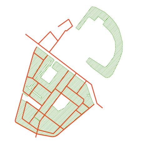 Qua inrichting is dan ook een duidelijk onderscheid aanwezig tussen de wegcategorieën in de wijk, wat de verkeersveiligheid bevordert. Door het Develpark is een eenrichtingsweg gelegen, de Parklaan.