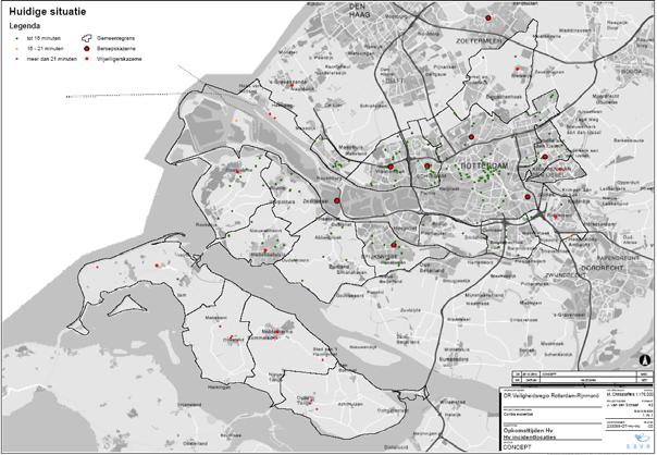 HV locaties HV opkomsttijden HV overschrijdingslocaties Hv Opkomsttijdnorm 15 minuten op plaatsen waar