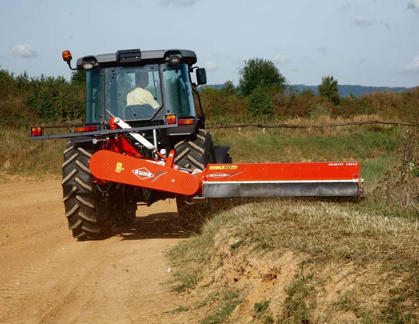 RSM 180 210 EENVOUDIG EN COMPACT! Kwaliteit van het werk en compactheid zijn de twee belangrijkste kenmerken van deze nieuw maaier langs de weg.