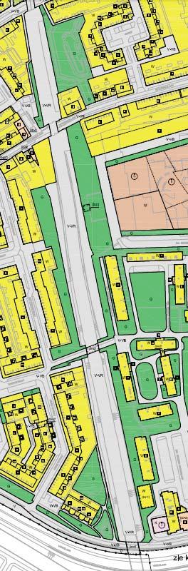 In het Bestemmingsplan Oudwijk, Kromme Rijn, e.o., 2010 staat: De spoorbanen en taluds doorkruisen de stad en flankeren een aantal binnentuinen, maar maken nauwelijks onderdeel uit van de openbare ruimte.