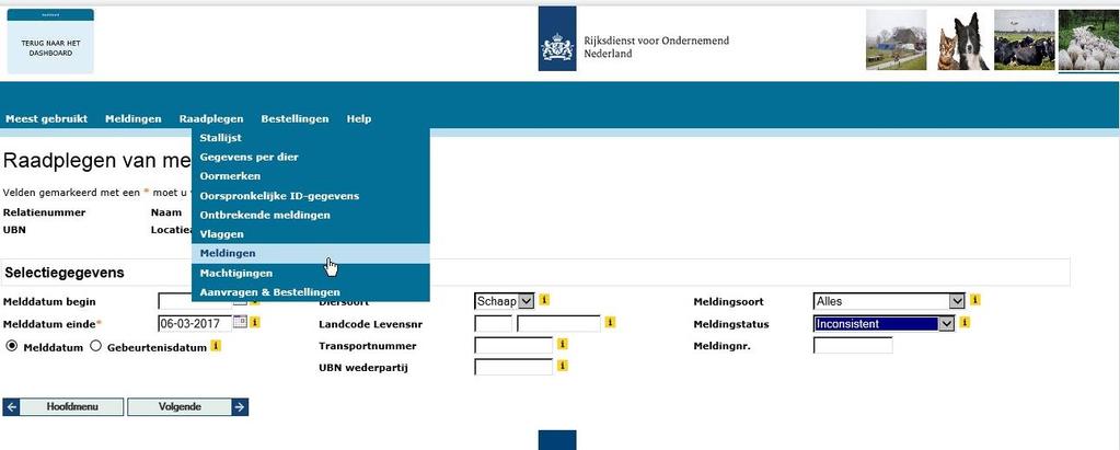 Blok Signaleringen: Het schaap heeft nog signaleringen.