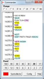 Scorebord nodig LotW Database Generator Weergave