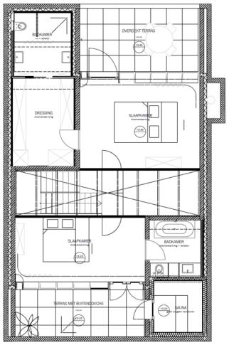 Op het gelijkvloers behoren de leefruimte, keuken, privéinkom en WC zeker tot de EPW-eenheid. Het praktijkgedeelte en berging op kelderniveau behoren tot de EPN-eenheid.