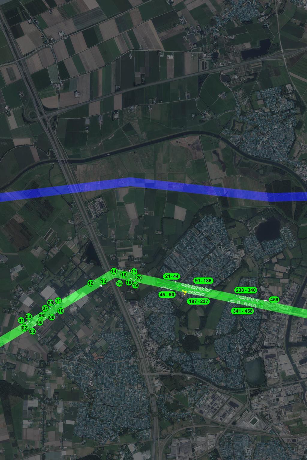 Rood R3C, hoofdtracé en varianten