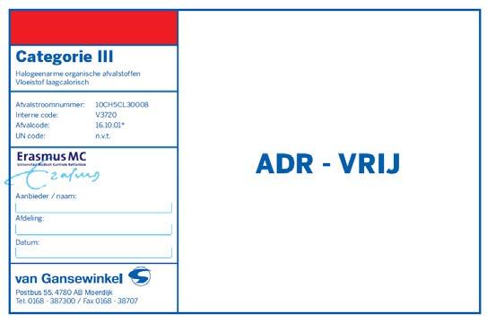 e.d. Voorwaarden algemeen Sediment < 10%, daarboven in overleg Zuurtegraad ph tussen 5-9 Afval mag niet reactief zijn