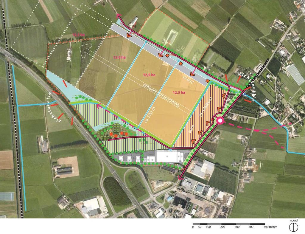 5.8 Reserveconcentratiegebied Velddriel Het gebied langs de A2 tegenover het bedrijventerrein De Geerden is aangewezen als reserveconcentratie gebied voor de glastuinbouw en de paddenstoelenteelt.