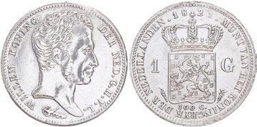 317 Zfr / prachtig 75 C518 195 Lotje van 6 stuks zilveren munten WI 10 cents 1825