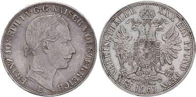 50 610 611 599 600 C518 599 Doppelgulden 1891. Dav.