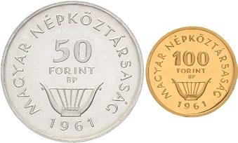 Republic C685 664 Lot (2) 50 forint 1961 (AR) en