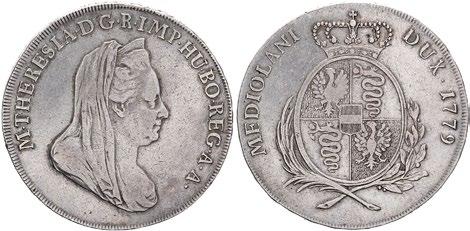 75 MILAN Maria Theresia 1740-1780 C518 666 Scudo