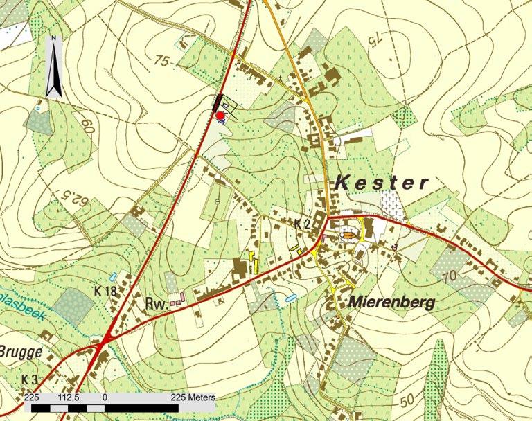 3 Situering van de vondstmelding op de topografische