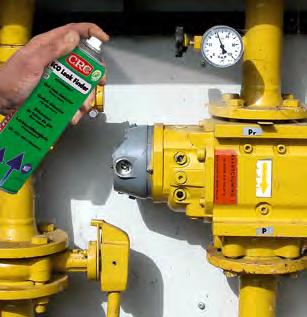 CRC Leak Finder detecteert gaslekken in pijpleidingen en installaties onder druk. Op de plaats van het lek vormen zich goed zichtbare belletjes.