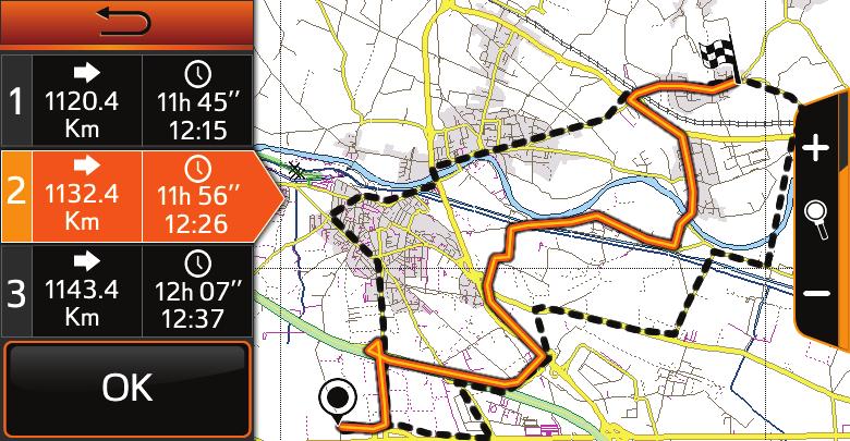 6 Herhaal de punten 2 t/m 5 voor het invoeren van stad, straat en huisnummer. Adresinvoerdialoog 7 Druk op "OK".