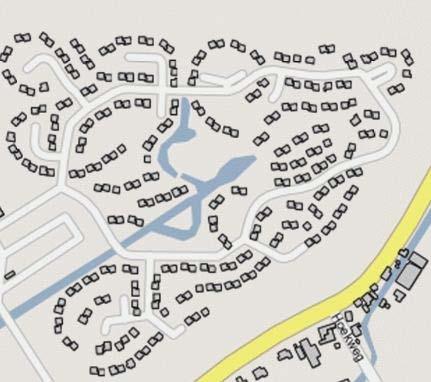 114123 blz 7 Recreatiewoningen Het vakantiepark Het grootslag bestaat uit 279 recreatiewoningen (zie figuur 4) in zone A en 149 recreatiewoningen (zie figuur 5) in zone B.