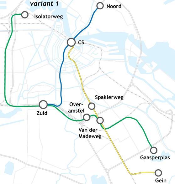 Hieronder zijn deze weergegeven: Referentievariant: Deze variant heeft een lijnvoering die lijkt op het huidige lijnennet.