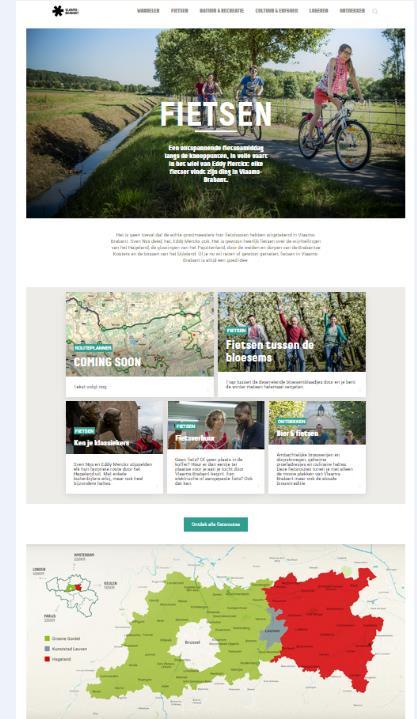 Toerisme Vlaams-Brabant 2017 Nieuwe website Inspirationele site
